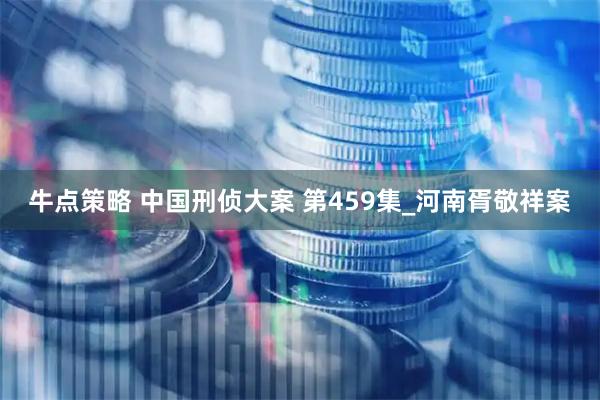 牛点策略 中国刑侦大案 第459集_河南胥敬祥案