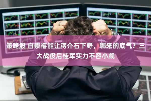 策略股 白崇禧能让蒋介石下野，哪来的底气？三大战役后桂军实力不容小觑