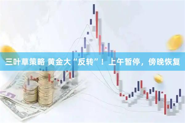 三叶草策略 黄金大“反转”！上午暂停，傍晚恢复